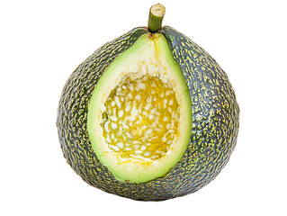 Whole and halved ripe passion fruit isolated on transparent background