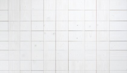White, square, wooden tiles arranged in a grid pattern