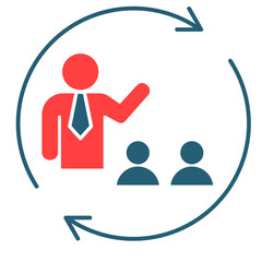 Coaching Session  Icon Element For Design
