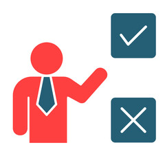 Decision Making  Icon Element For Design
