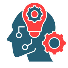 Critical Thinking  Icon Element For Design
