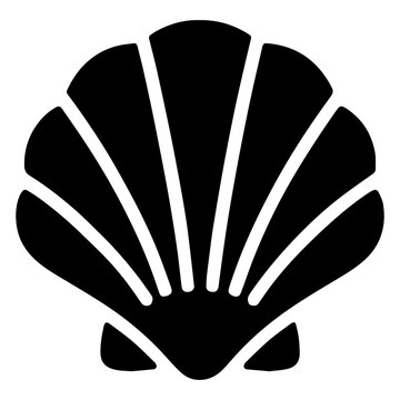Shellfish &ndash; food allergy icon with transparent background in black and white style
