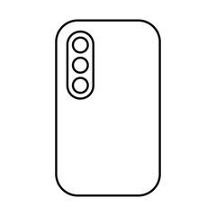 Simple black of a modern smartphone