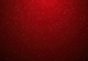 Beautiful red bokeh background with soft, floating light particles.