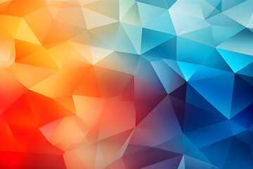 Obraz premium Lowpoly geometric polygonal colorful abstract background