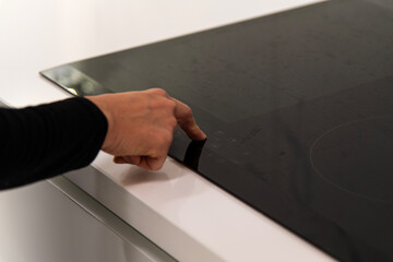 induction cooktop at the kitchen