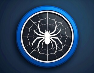 Naklejka premium Circular spider web icon
