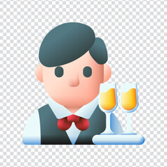 Restaurant Waiter Icon