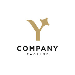 Letter Y Shine Star Logo Icon Vector