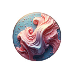 Abstract swirl design in pastel colors.