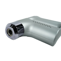 massager with four interchangeable massage heads and frequency adjustment, ideal for muscle...