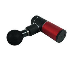 massager with four interchangeable massage heads and frequency adjustment, ideal for muscle recovery and relaxation therapy. isolated on white background