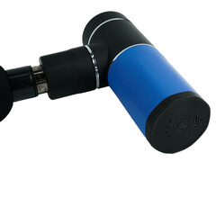 massager with four interchangeable massage heads and frequency adjustment, ideal for muscle...