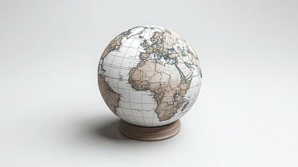 Earth Global Black and White Set for Minimalist, World Map, and Monochrome Design Concepts

