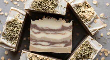 Artisanal, aromatic soaps with natural ingredients for luxurious skincare and self-care rituals
