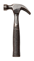 Close-up of a metallic hammer for construction.