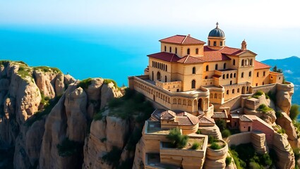 "Saint Stephen Monastery Perched on the Majestic Rocks of Meteora, Trikala, Greece"