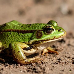 Close-up of a green frog (1)