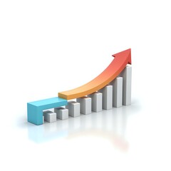 Dynamic graph showing significant growth trends over time