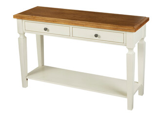 Wooden Texture Dining Single Table On PNG Transparent Background. Cut-Out Clipping Path With Adobe...