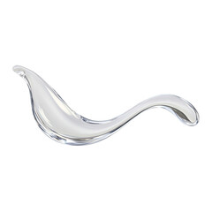 Silver liquid abstract form