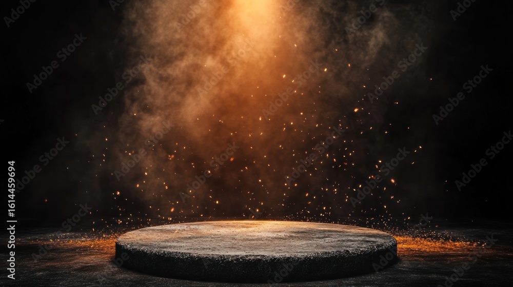 Canvas Prints mysterious glowing platform atmosphere
