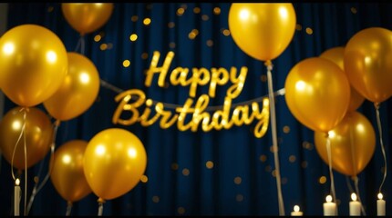 happy birthday balloons