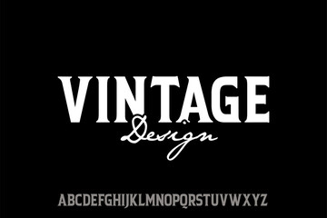 vintage Logo Template with simple element Design. 	
