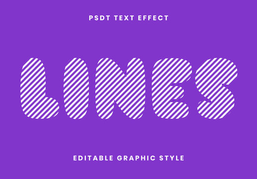 Rounded Striped Text Effect