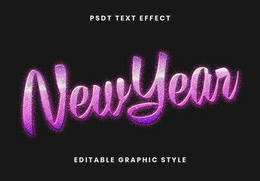 Pink Glitter Text Effect