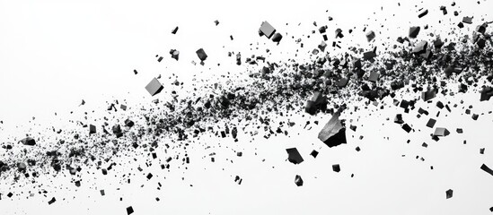 Shattered fragments of dark matter explode outward