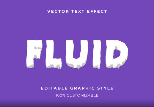 White Dripping Fluid Font Bold Liquid Text Effect