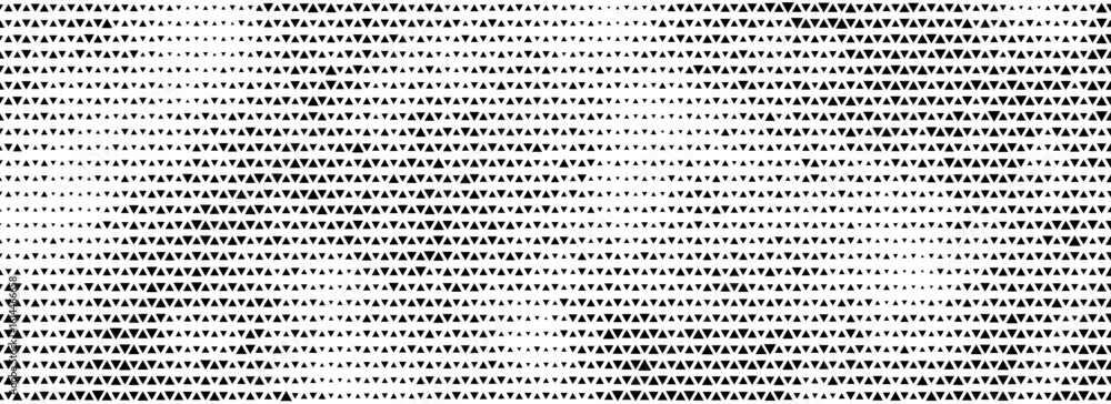 Aufkleber grunge triangle halftone texture pattern. abstract rough dirty geometric background. tech mosaic tri