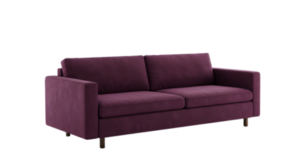 Elegant Purple Sofa for Modern Living Room Decor