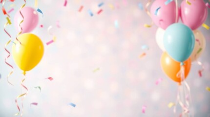 party balloons background