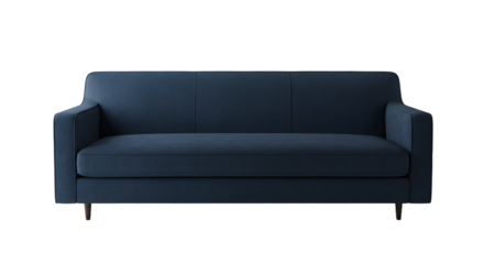 Modern Blue Sofa in Minimalist Living Room for Comfortable Home Interior