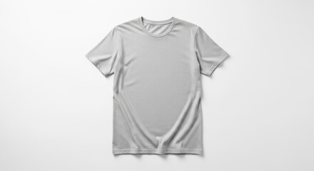 Plain Light Gray T Shirt Simple Casual Clothing Modern Minimalist Style