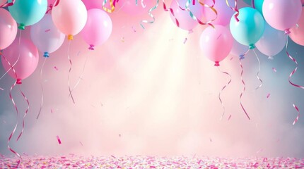 abstract background with balloons