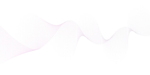 Dynamic minimal gradient line. Abstract glowing white blend line smooth flow soundwave curve energy gradient vector futuristic digital outline line science design.	