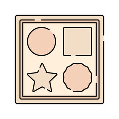 Cookie Cutter Flat design style, baking mold set in various shapes, great for pastry preparation visuals and baking tutorials.