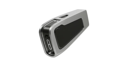 Sleek modern device showcasing innovative technology against a plain backdrop