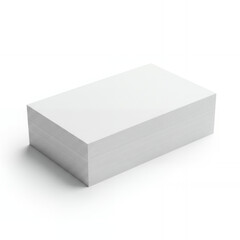 Stack of business cards on b
