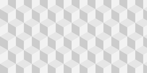 Abstract vector Structure white block box cube seamless pattern grid vintage surface triangle web monochrome square texture white background.	