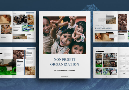 Fundraising For Nonprofits Charity Brochure Layout