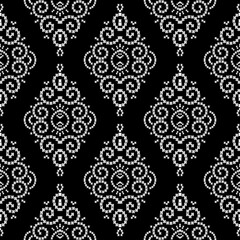 pattern batik flower damask ethnic boho ikat texture tribal geometric background