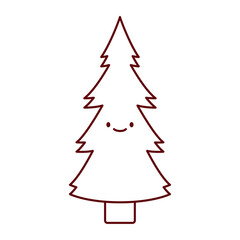 Green Pine Tree Flat Icon