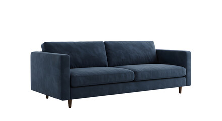 Obraz premium Modern Navy Blue Sofa Sofa for Living Room Home Interior Decor
