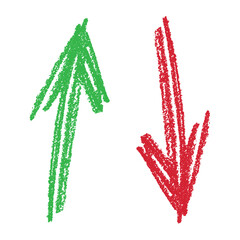 Hand drawn arrow symbol. Business clipart. Single element for design