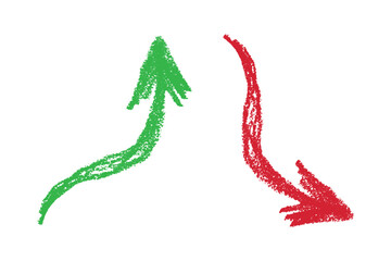 Hand drawn arrow symbol. Business clipart. Single element for design