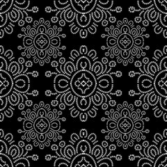 pattern batik flower damask ethnic boho ikat texture tribal geometric background